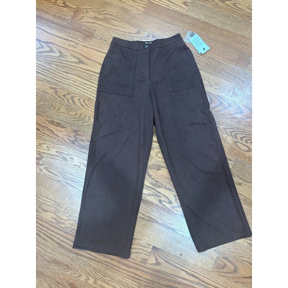 NWT Wonderly Modal Women's Chocolate Brown Wide Leg Pants- M